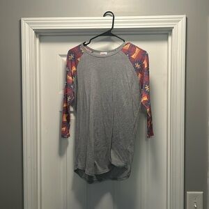 Women’s Medium Lularoe 3/4 sleeve tee shirt